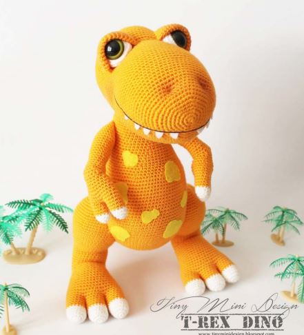 Amigurumi T-rex Dino ﻿Free Crochet Pattern 