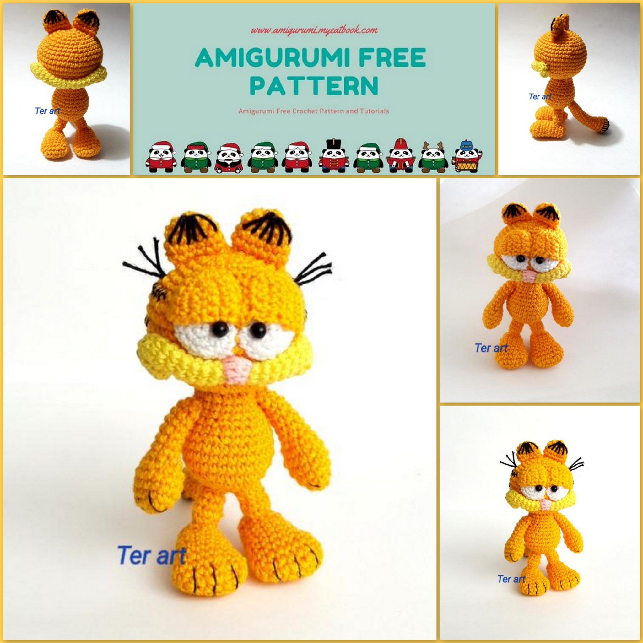 Amigurumi Garfield Free Crochet Pattern – amigurumi.toys